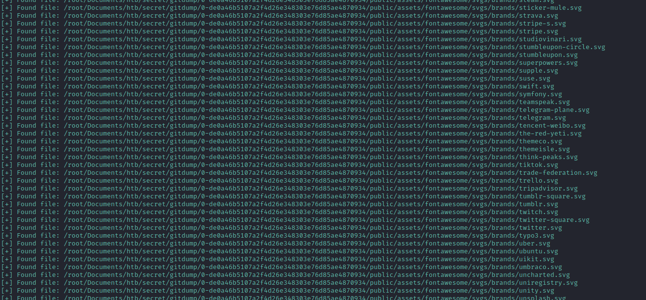 Extract the source code from the commits